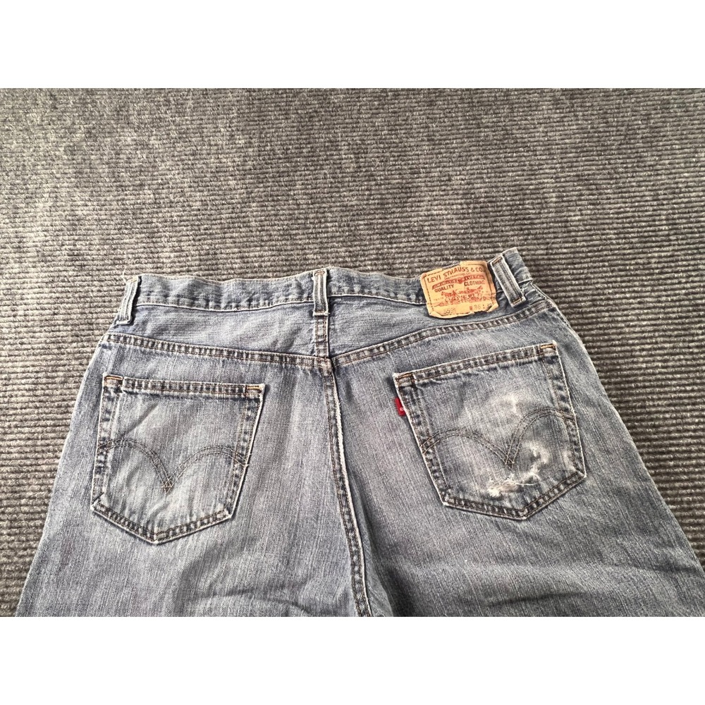 Levi's 559 Relaxed Straight Jeans Mens 36x32 Distressed Light Wash Denim Y2K - Picture 9 of 16